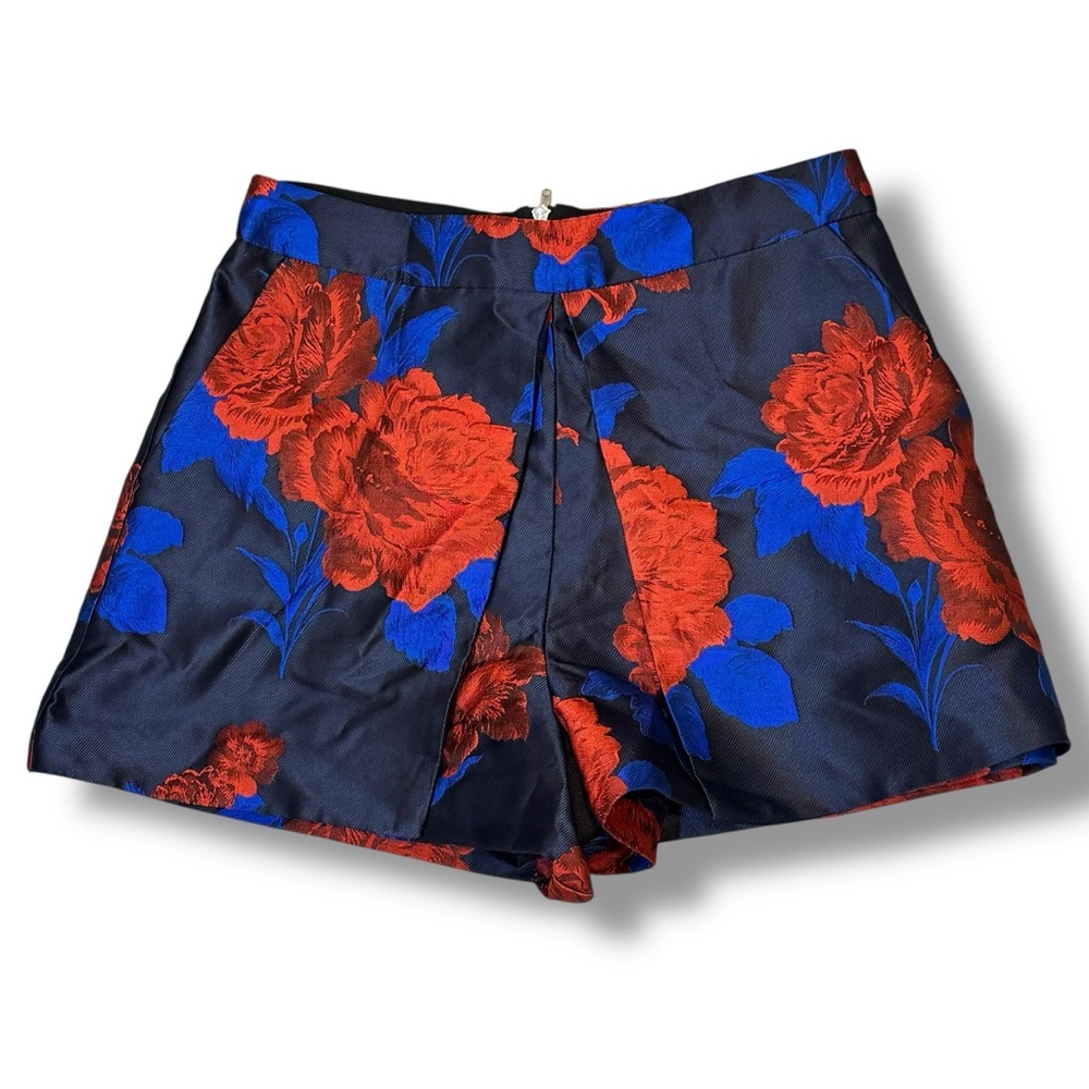 Revolve Endless Rose high waisted floral dress shorts jewel toned coquette sz S‎ - Picture 2 of 10